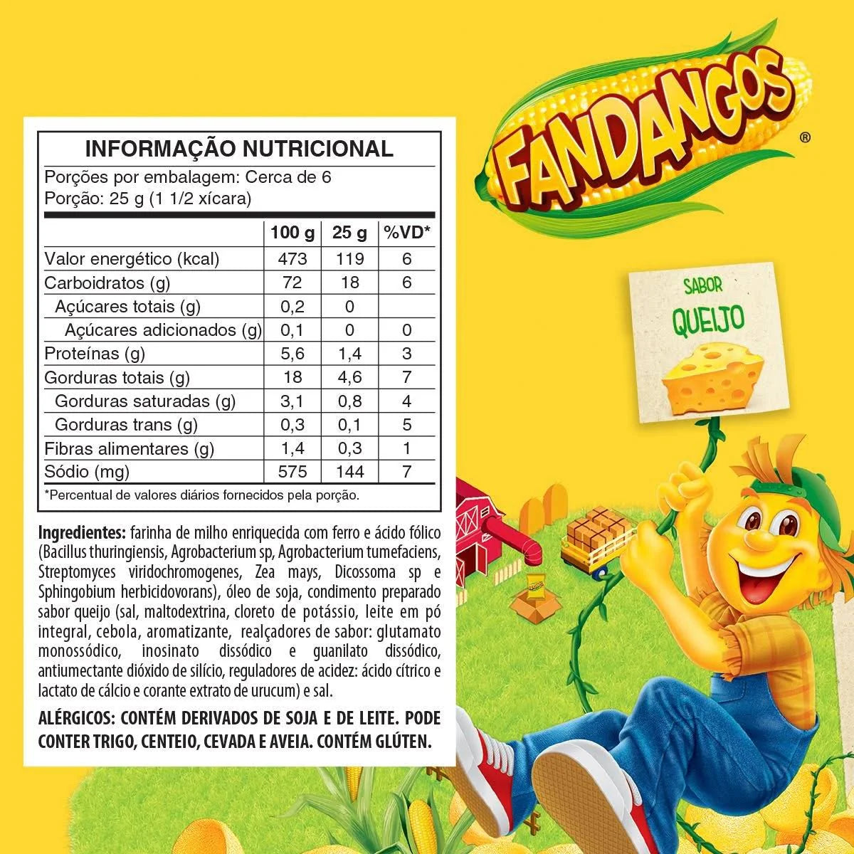 FANDANGOS QUEIJO 12/160G