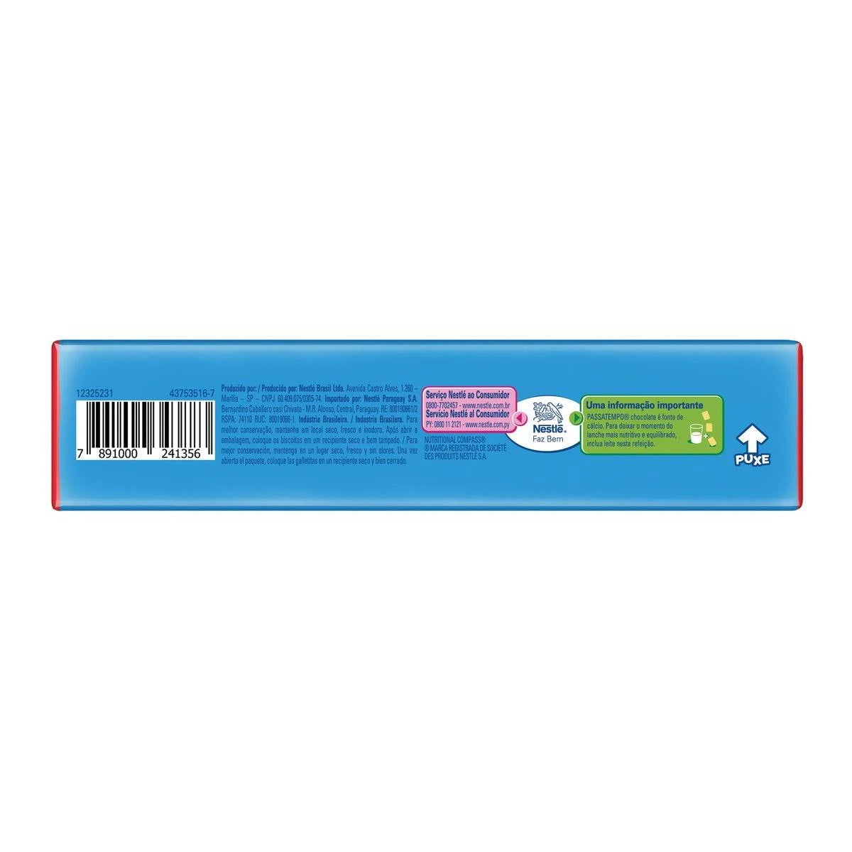 PASSATEMPO RECHEADO CHOCOLATE 70/130G