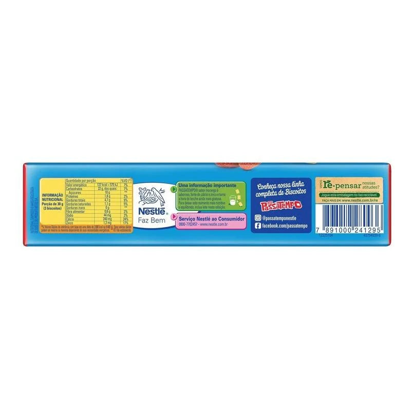 PASSATEMPO RECHEADA MORANGO 70/130G