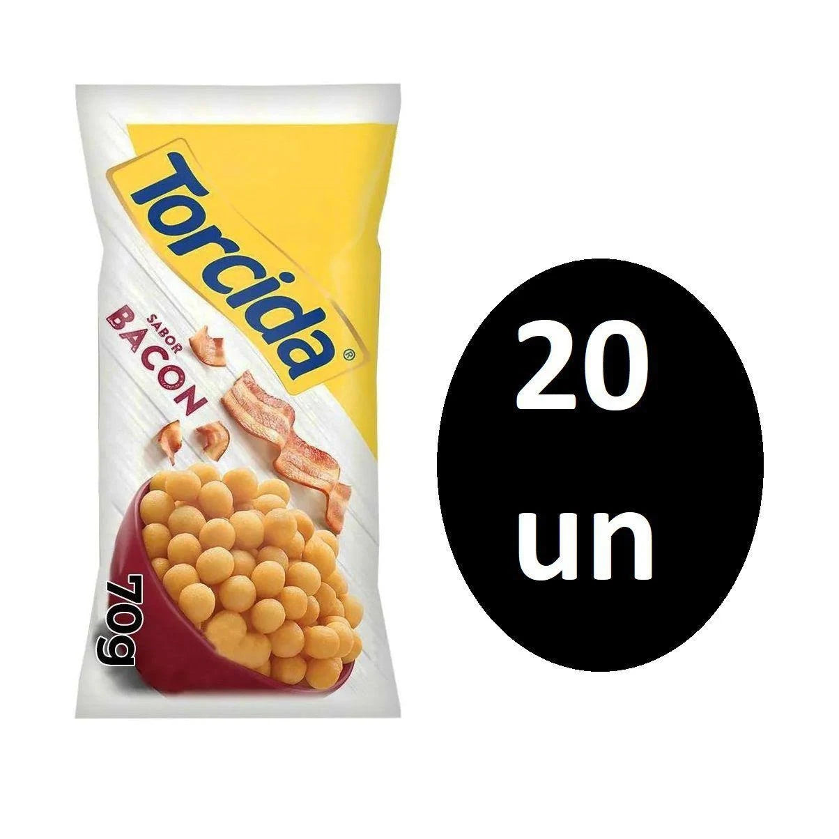 SALGADINHO TORCIDA BACON 20/70G