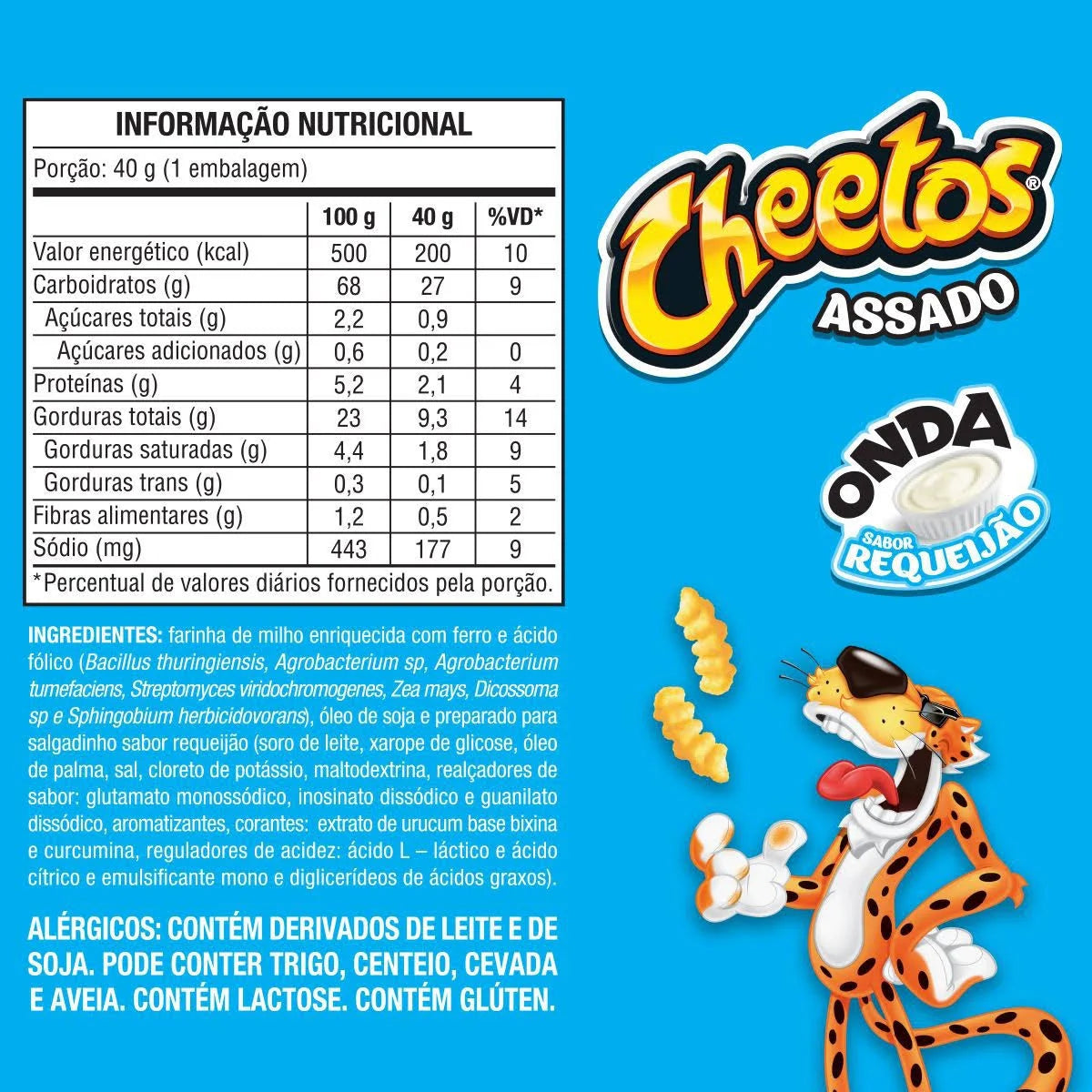 CHEETOS REQUEIJAO ONDA56/40G